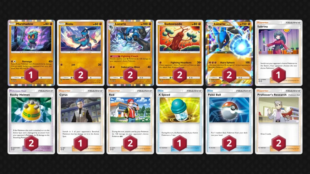 Best Lucario ex Deck in Pokémon TCG Pocket