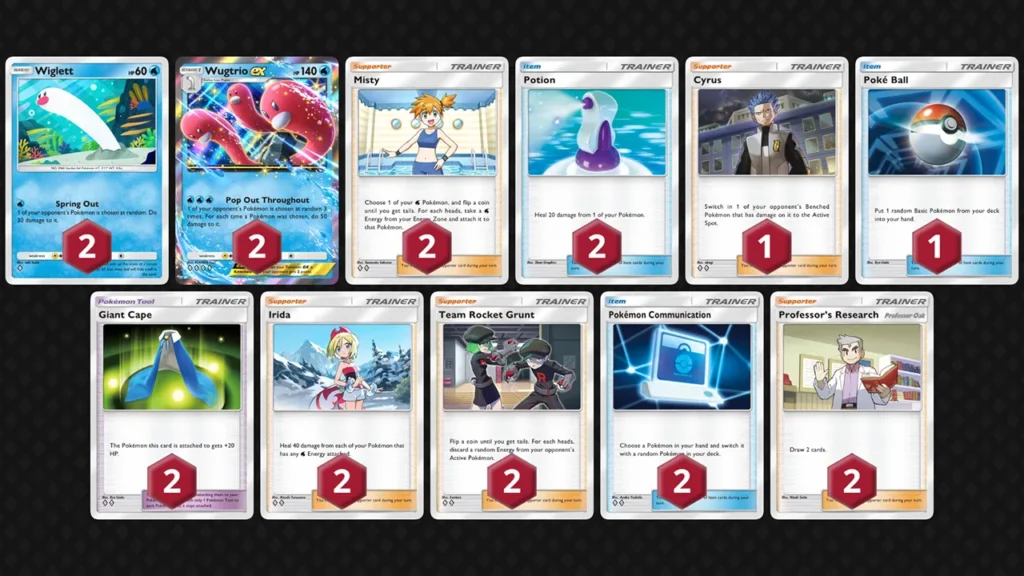 Best Wugtrio ex Deck List (Shining Revelry Expansion)